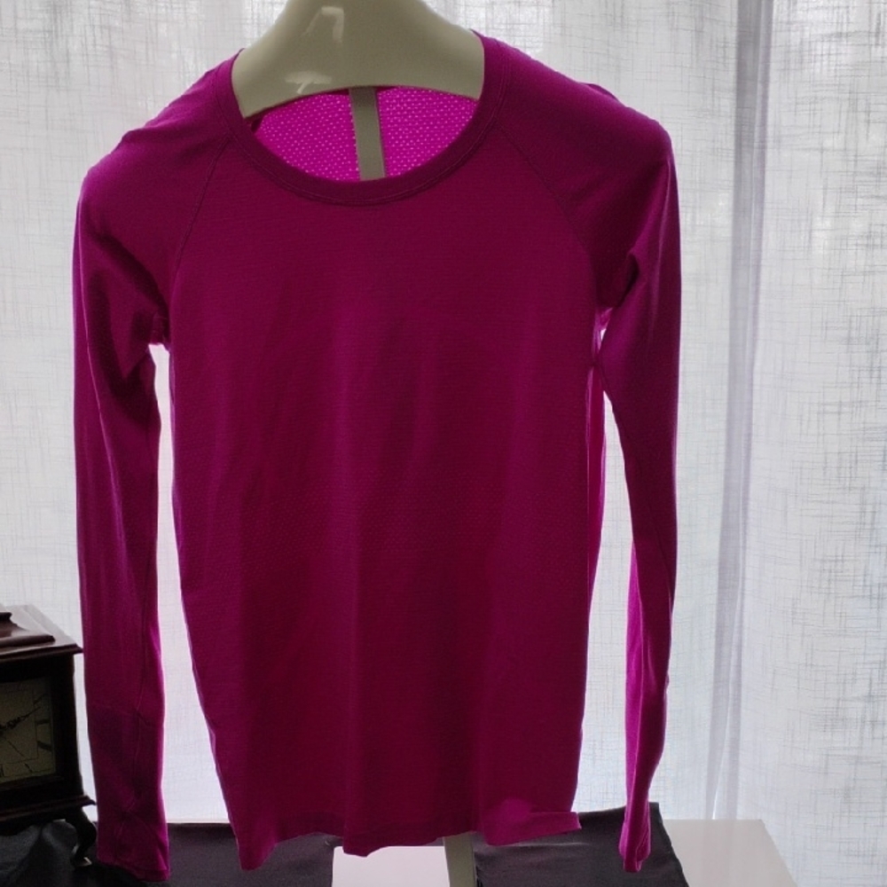 lululemon athletica Fuchsia Long Sleeve Top